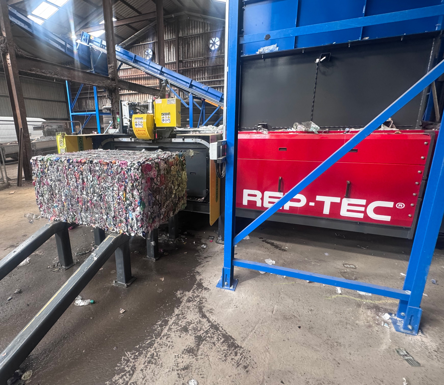 Twin Ram Baler installation